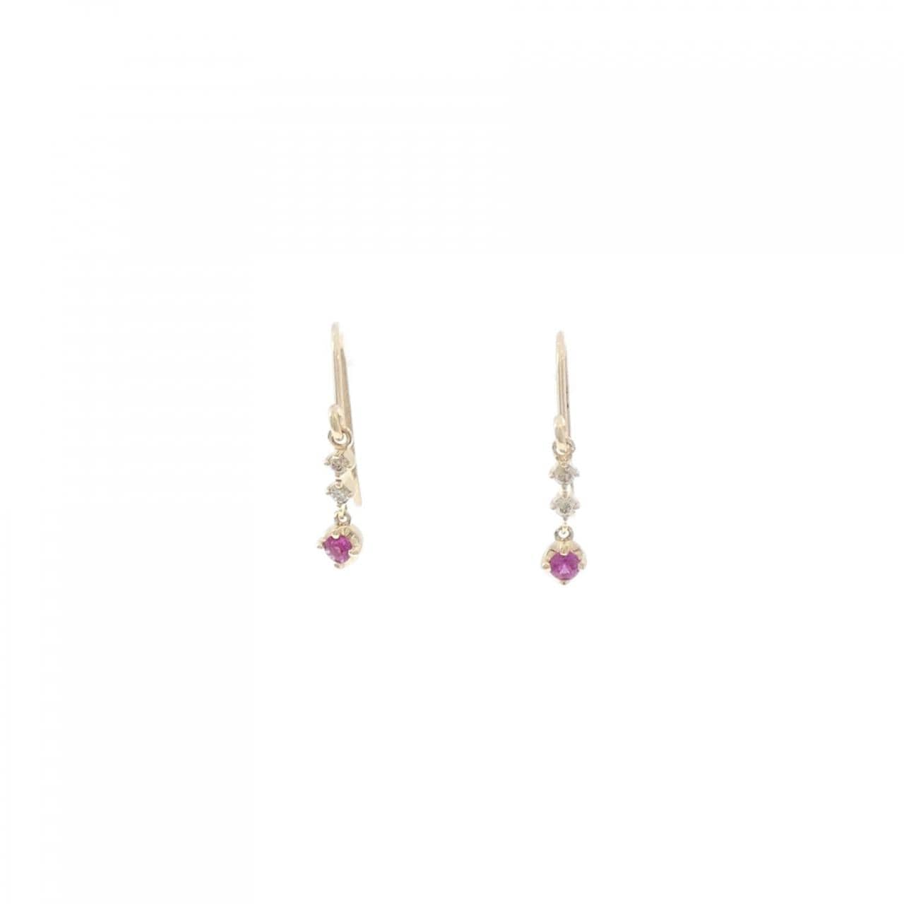 4°C Ruby Earrings