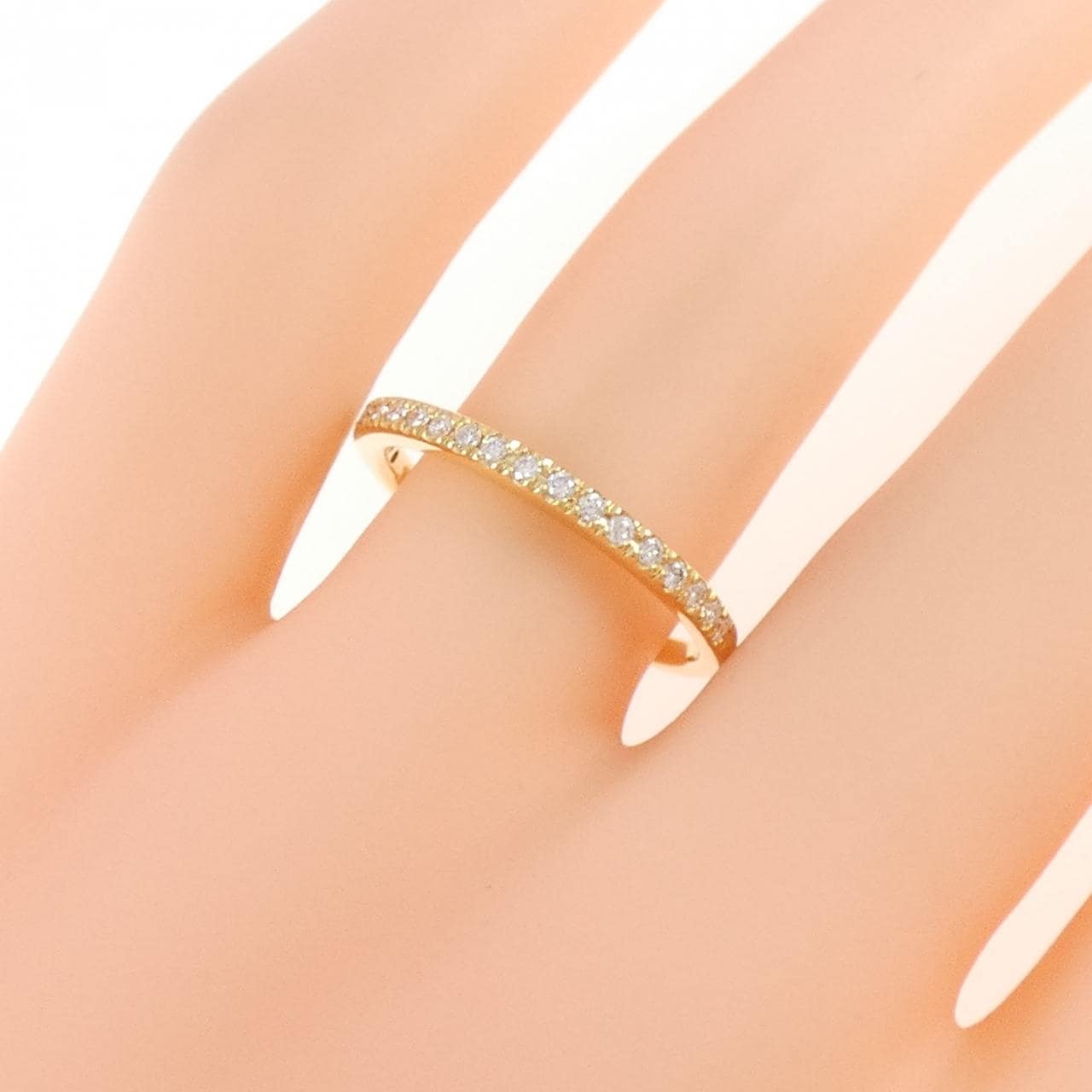 ミキモト K18YG リング 0.13CT