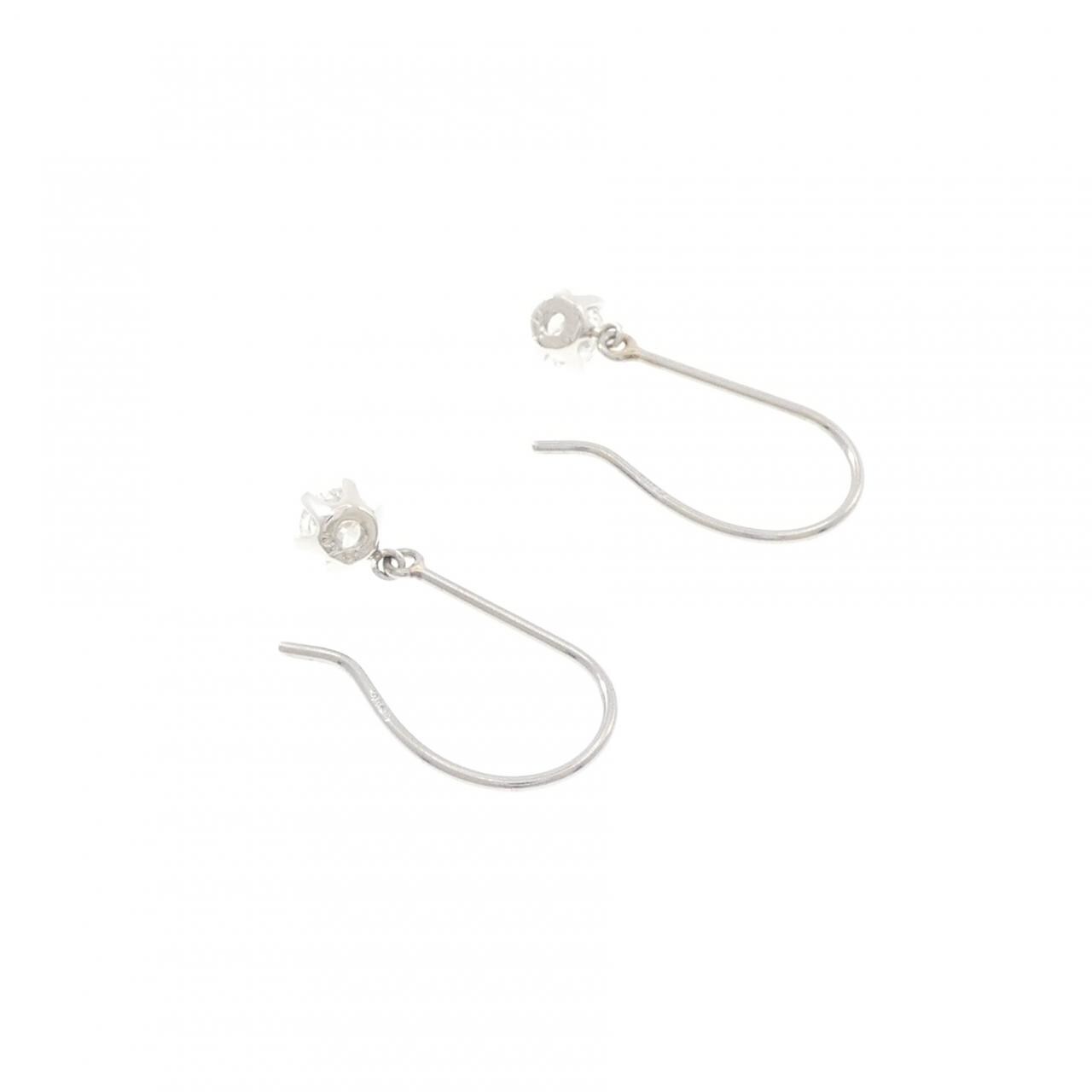PT900 ダイヤモンド ピアス 0.26CT