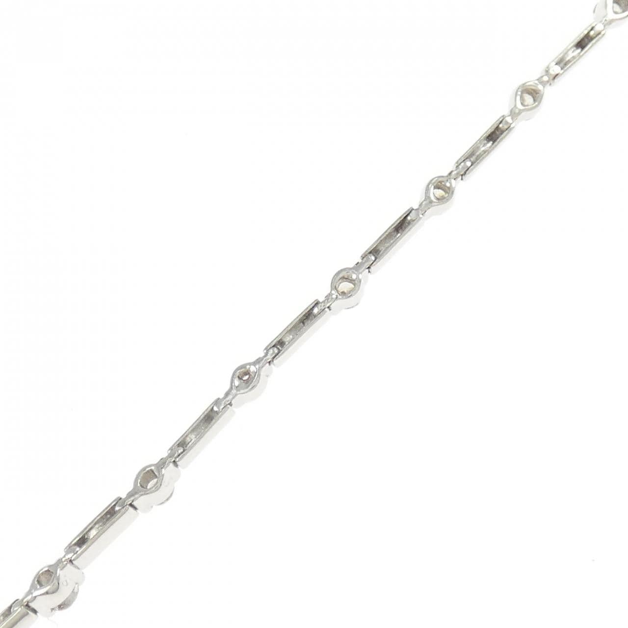 K18WG ダイヤモンド ブレスレット 0.75CT