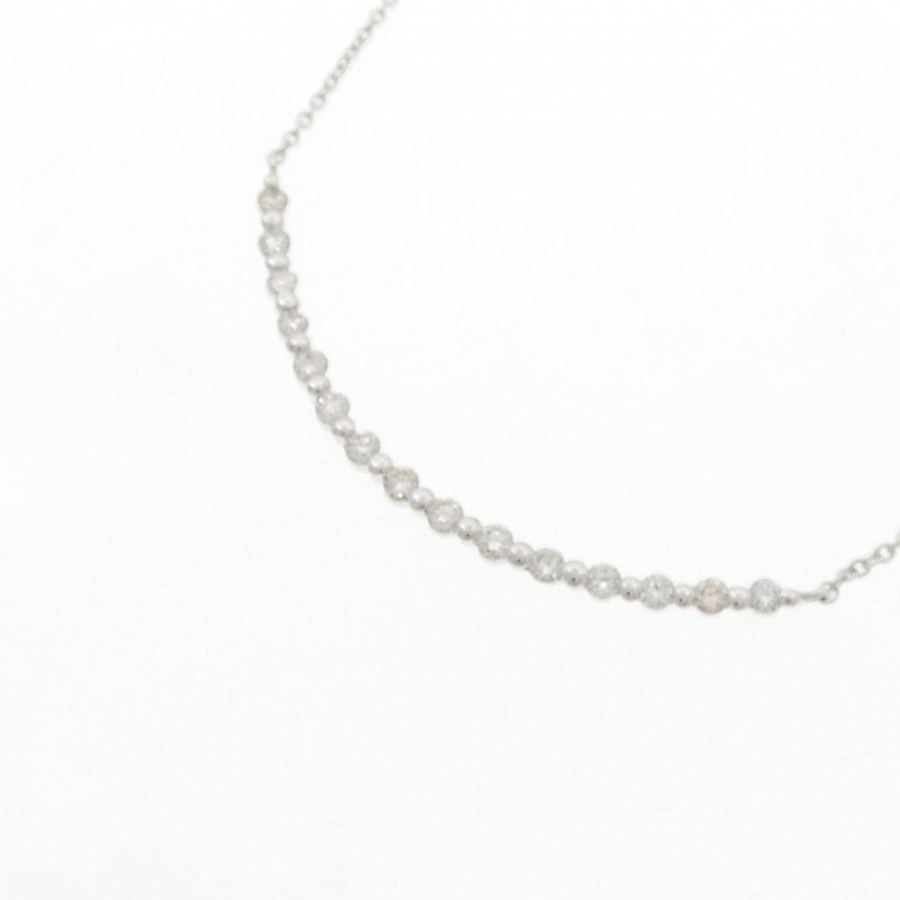 K18WG ダイヤモンド ネックレス 0.30CT
