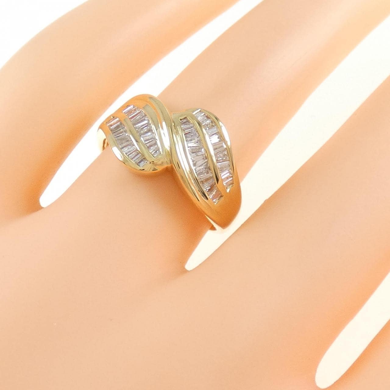 K18YG ダイヤモンド リング 0.50CT