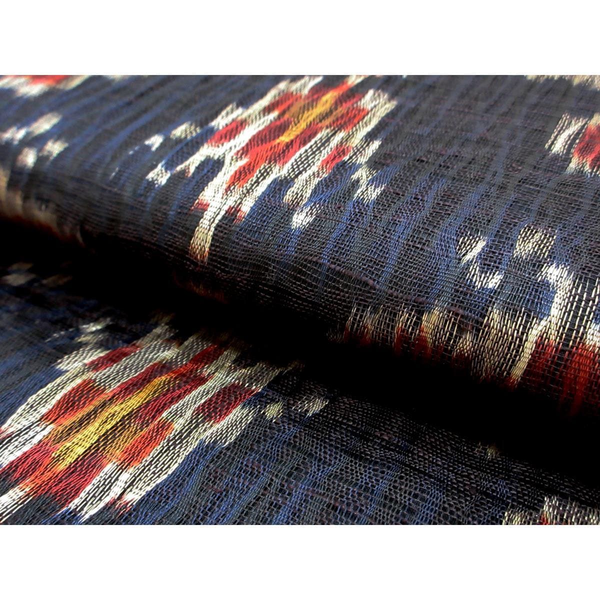 袋带茧绸编织全通图案