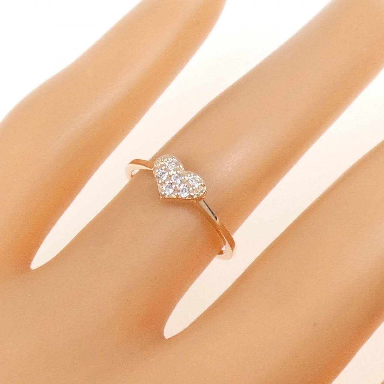 エテ ハート キュービックジルコニア リング