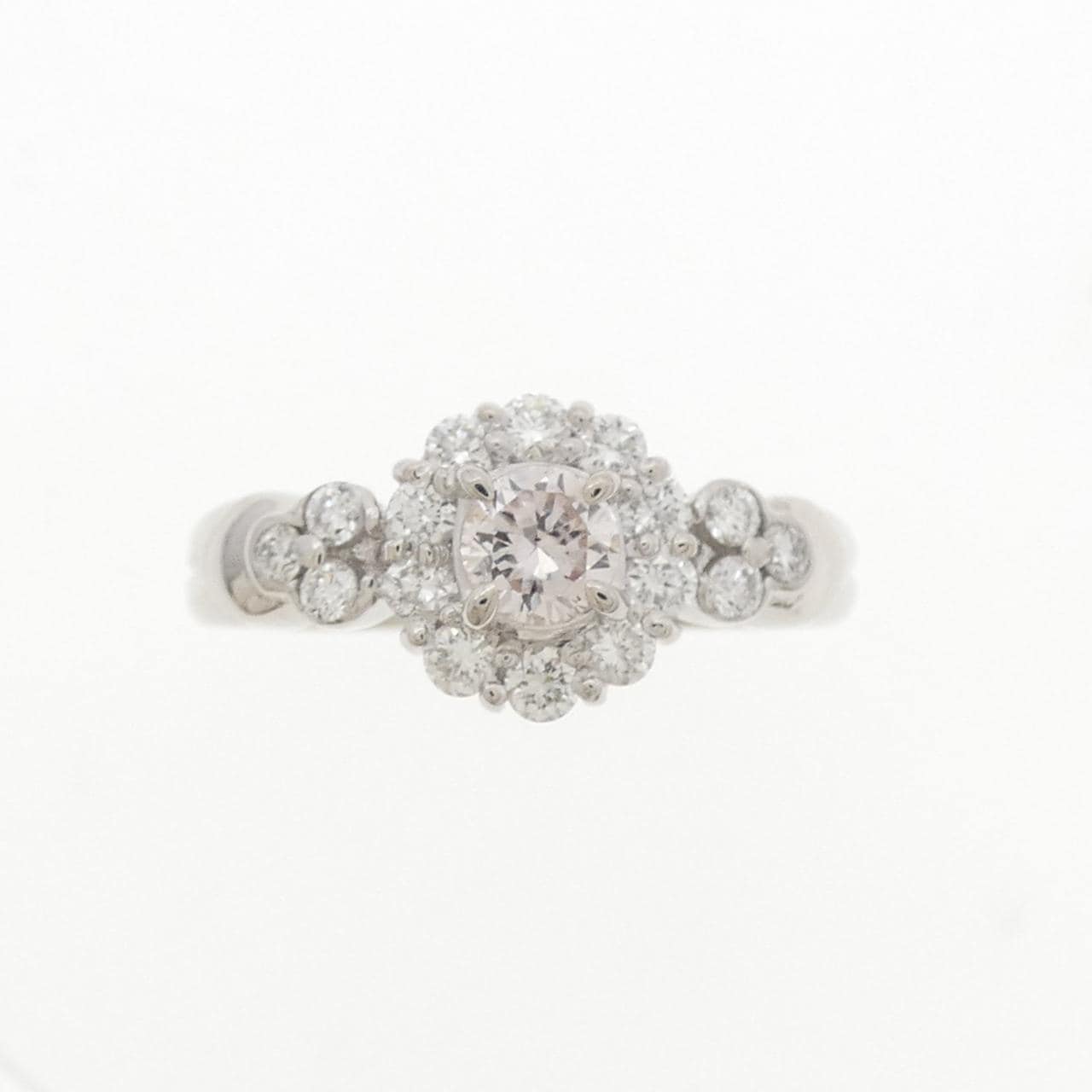 PT900粉色钻石指，0.230克拉