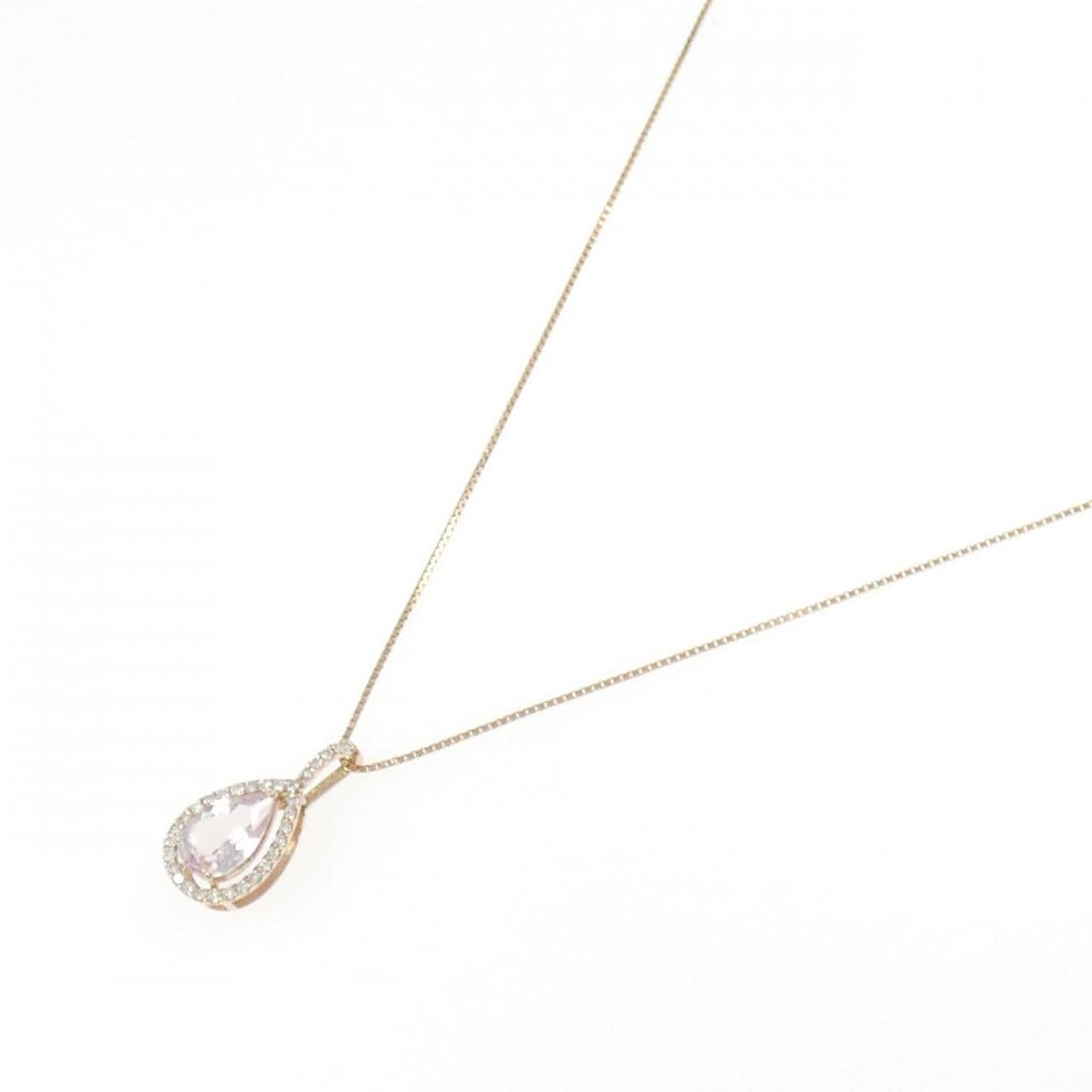 K18PG モルガナイト ネックレス 1.07CT