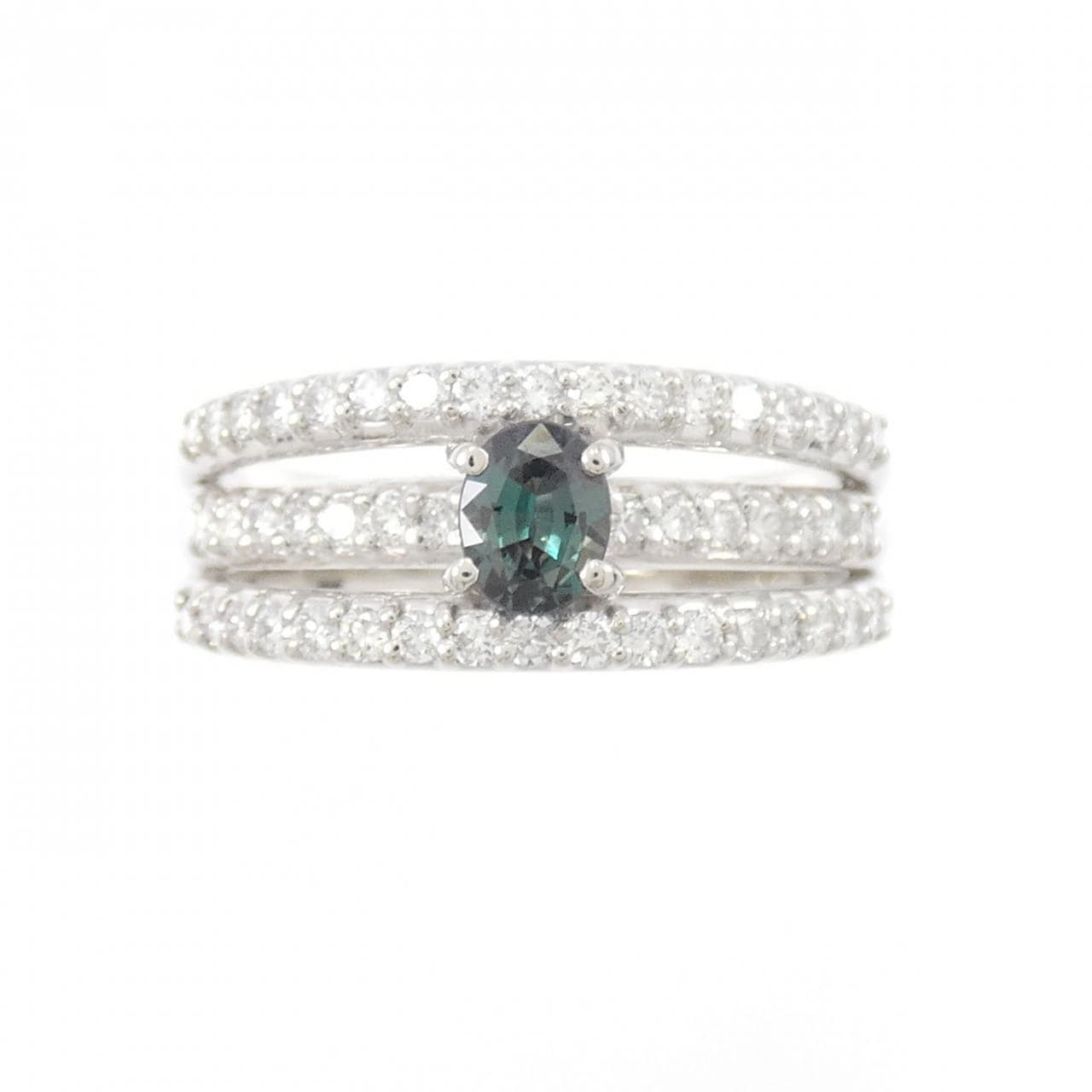 ご予約 アレキリング アレキサンドライト ダイヤモンドリング AX 0.48ct D 0.16ct