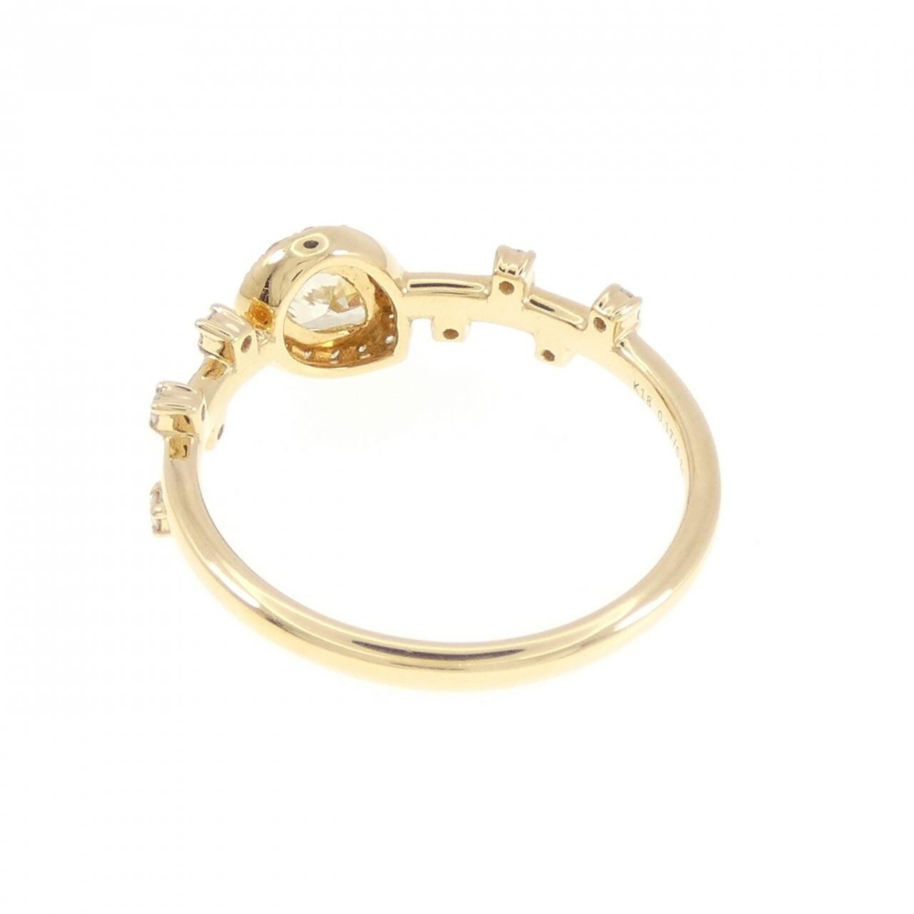 [BRAND NEW] K18YG Diamond Ring 0.31CT