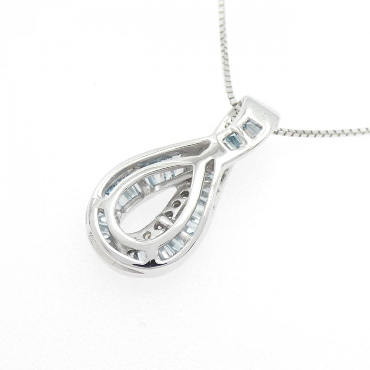 K18WG ダイヤモンド ネックレス 0.35CT