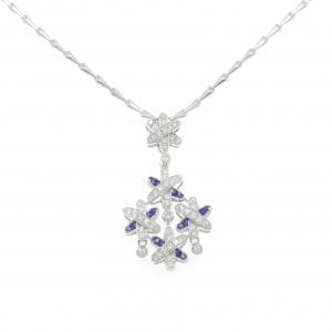 ジュネ フラワー サファイヤ ネックレス 0.89CT