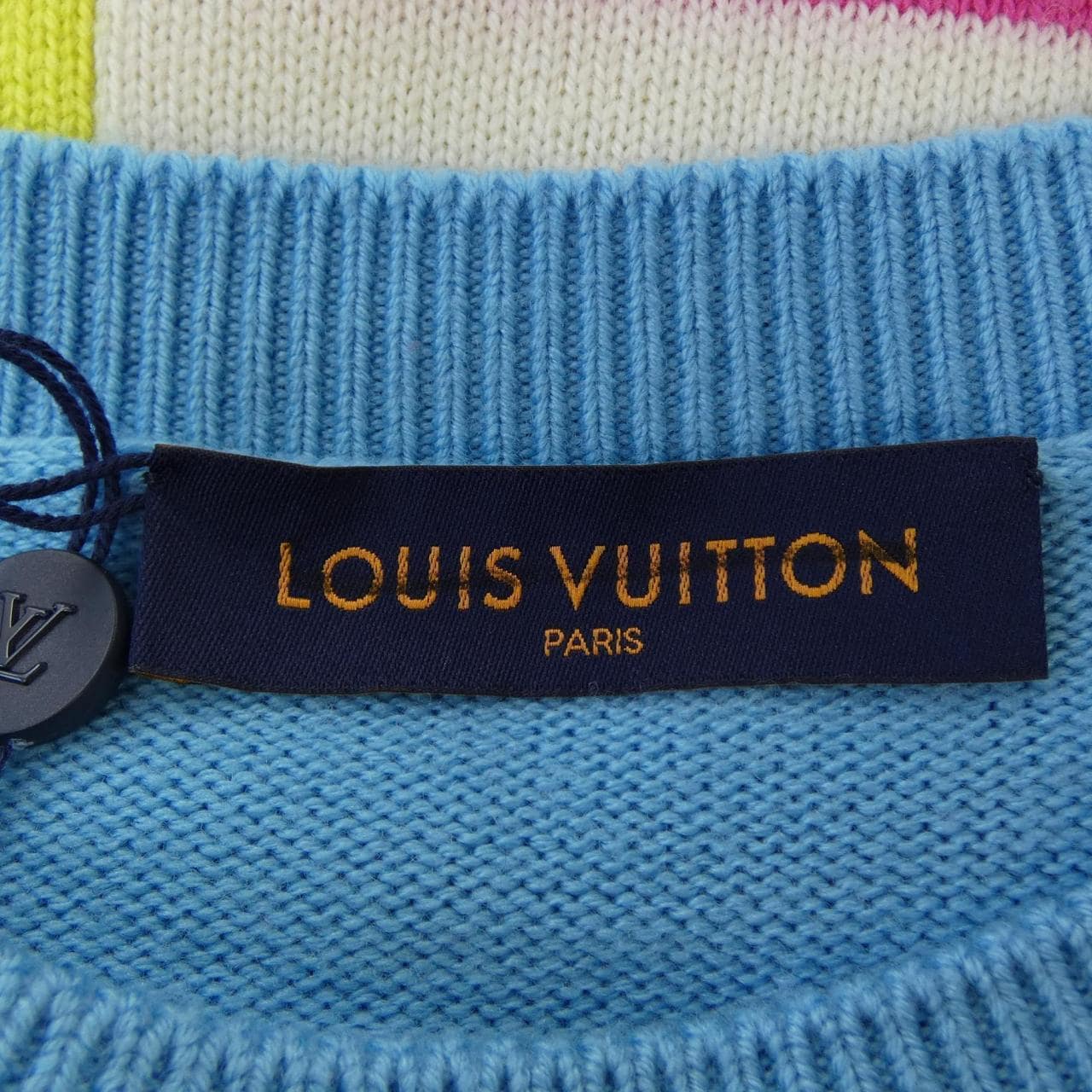 ルイヴィトン LOUIS VUITTON LVディストーテッドジャイアントダミエクルーネック HKN75WZTB ニット