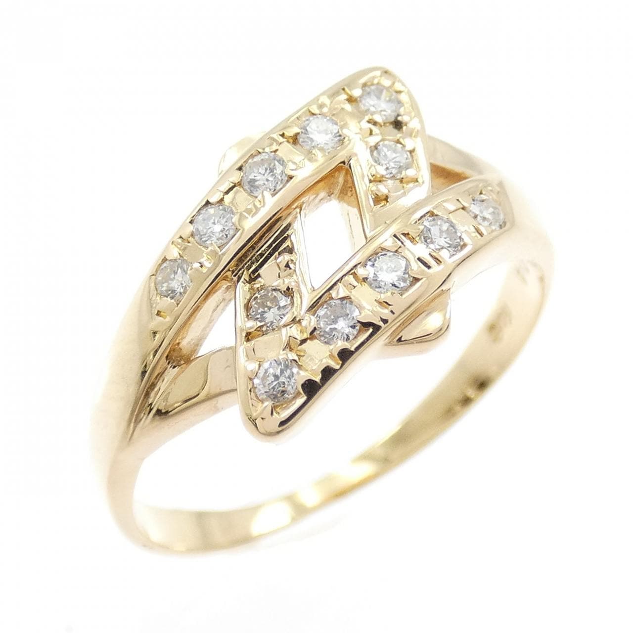 K18YG ダイヤモンド リング 0.14CT