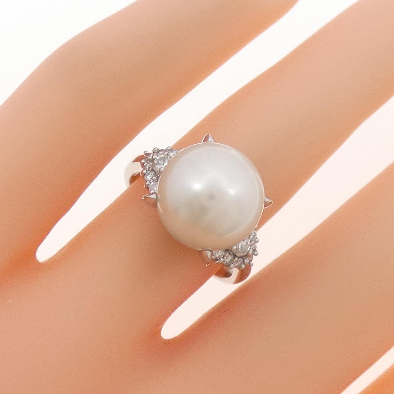 PT900 白蝶パール リング 10.7mm