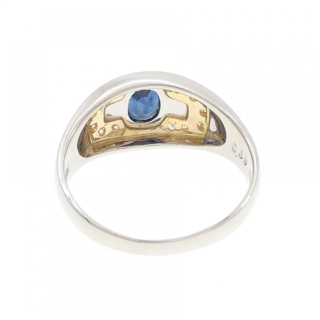 PT900/K18YG サファイヤ リング 0.89CT