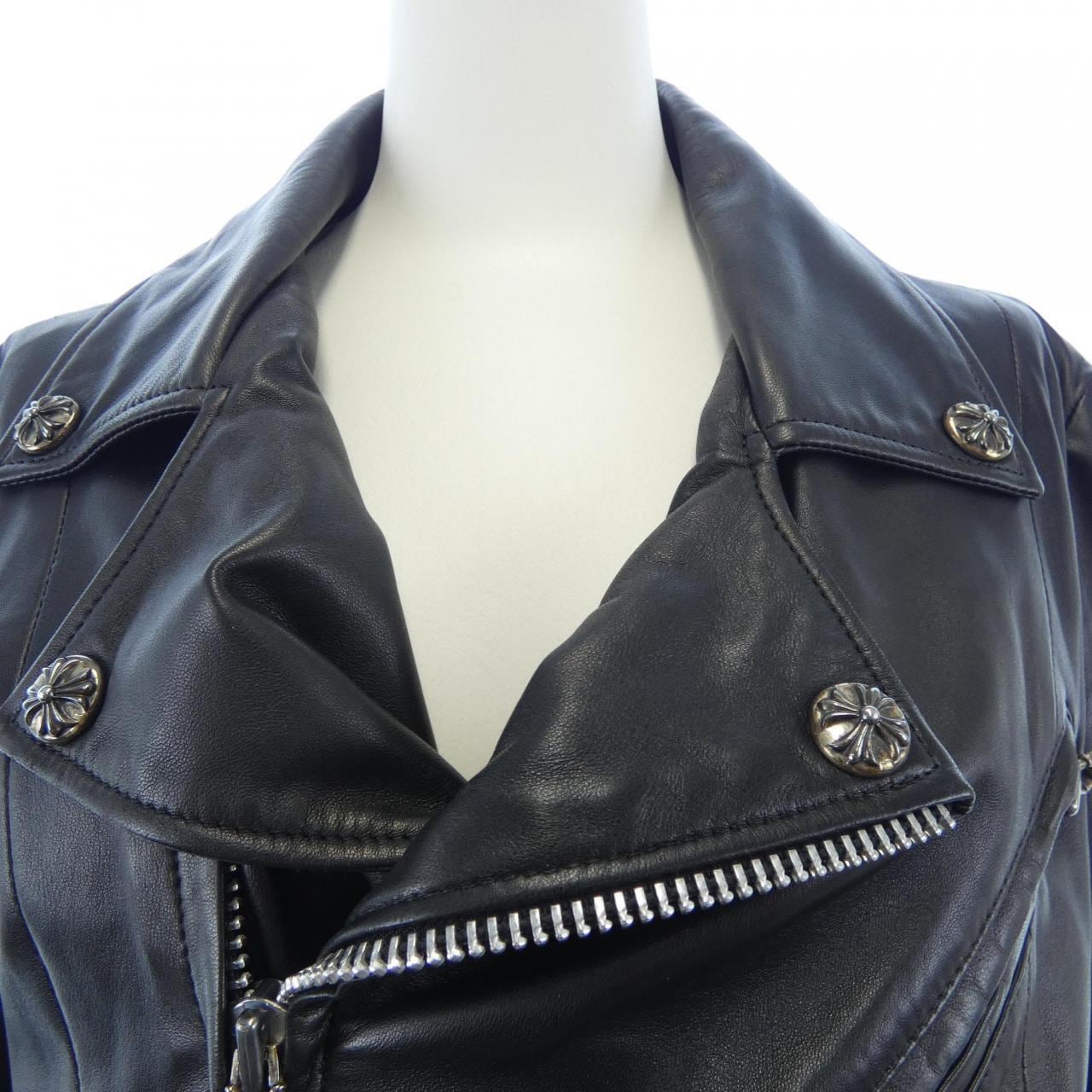クロムハーツ CHROME HEARTS JJ DEAN レザーライダースジャケット
