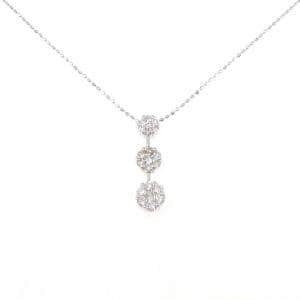K18WG ダイヤモンド ネックレス 0.50CT