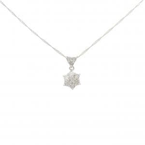 K18WG ダイヤモンド ネックレス 0.3CT