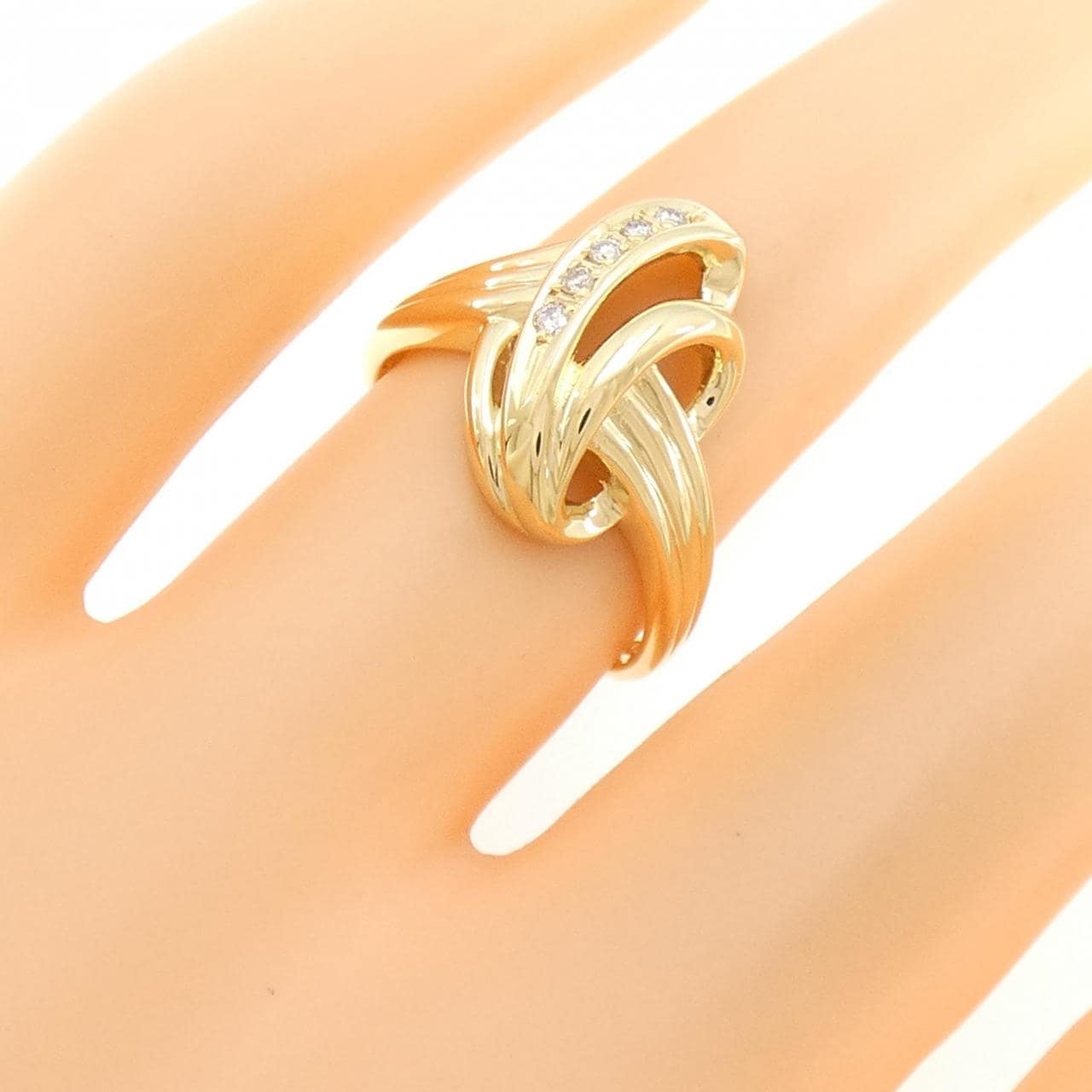 K18YG ダイヤモンド リング 0.05CT