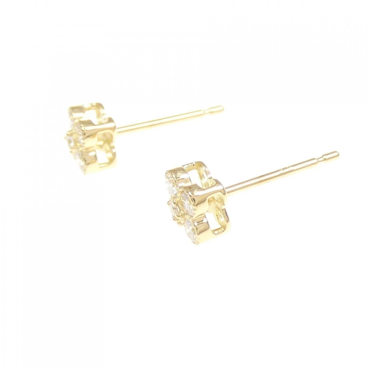 [再加工款] K18YG鑽石耳環0.20CT