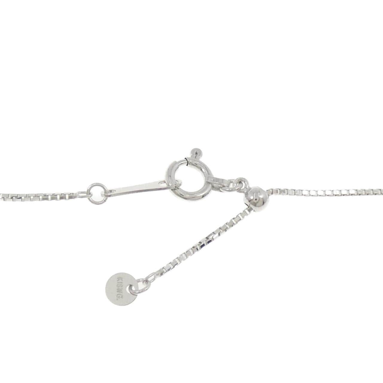 K18WG ダイヤモンド ネックレス 0.35CT