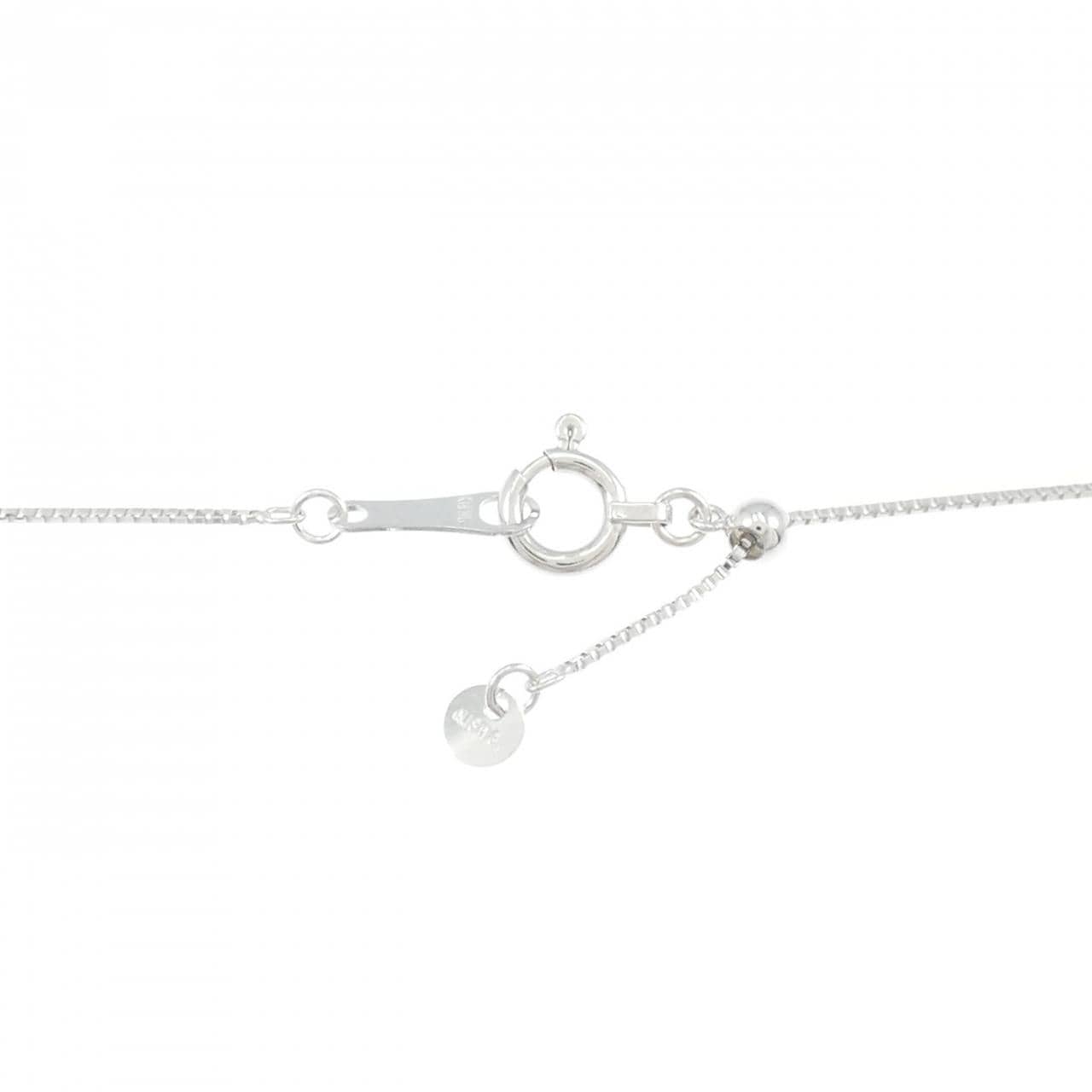 K18WG ハート ブルートパーズ ネックレス 2.50CT