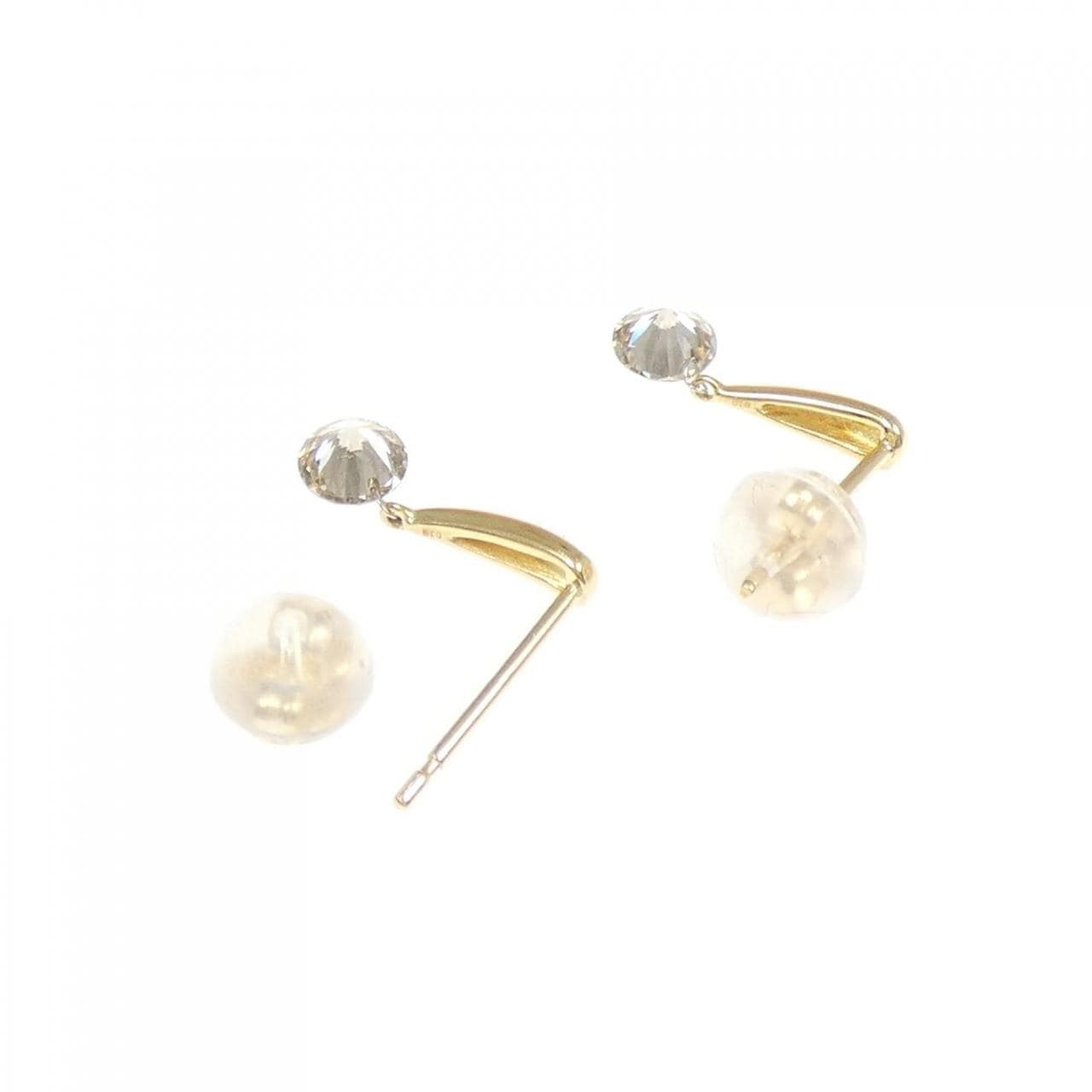 K18YG ダイヤモンド ピアス 0.36CT