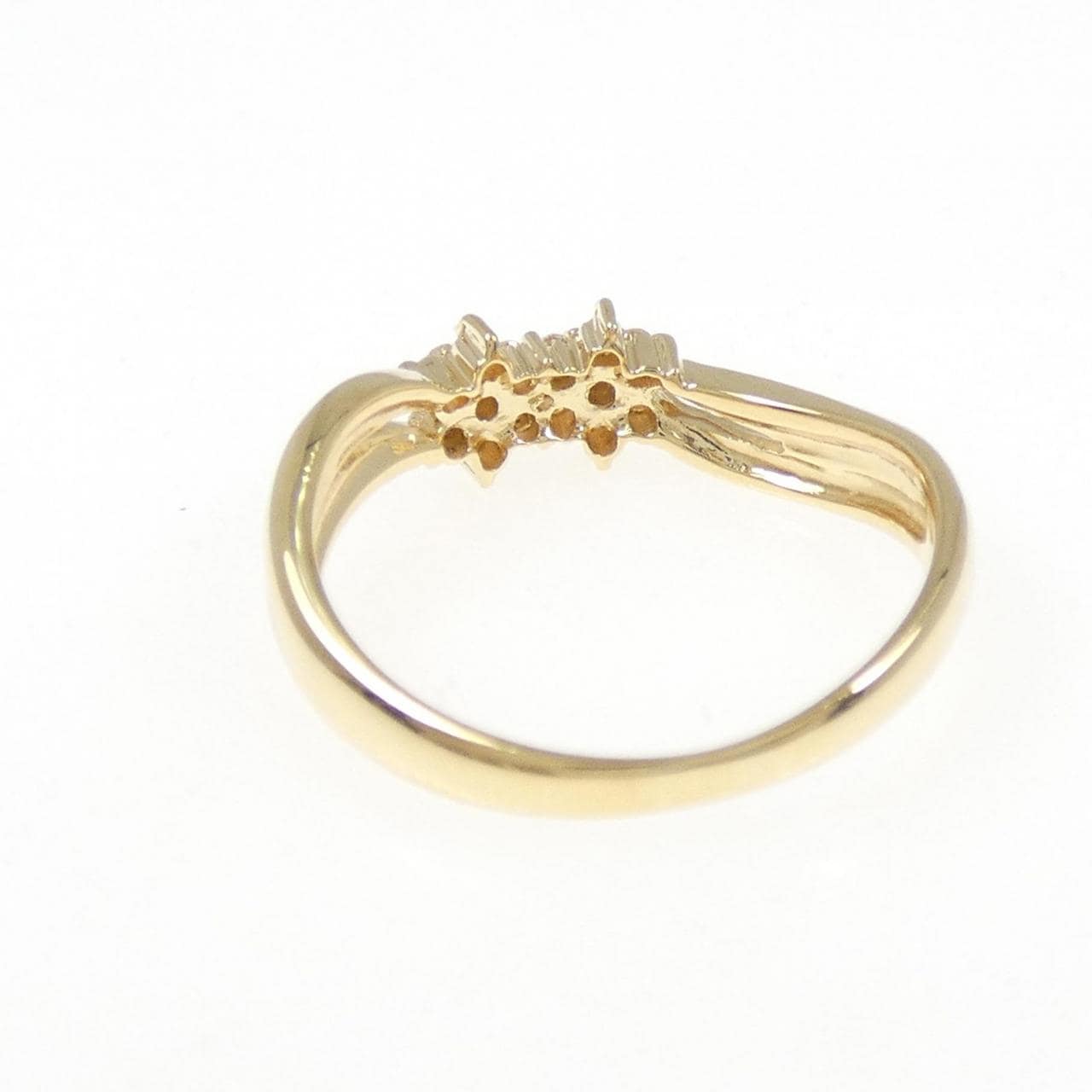 K18YG ダイヤモンド リング 0.09CT