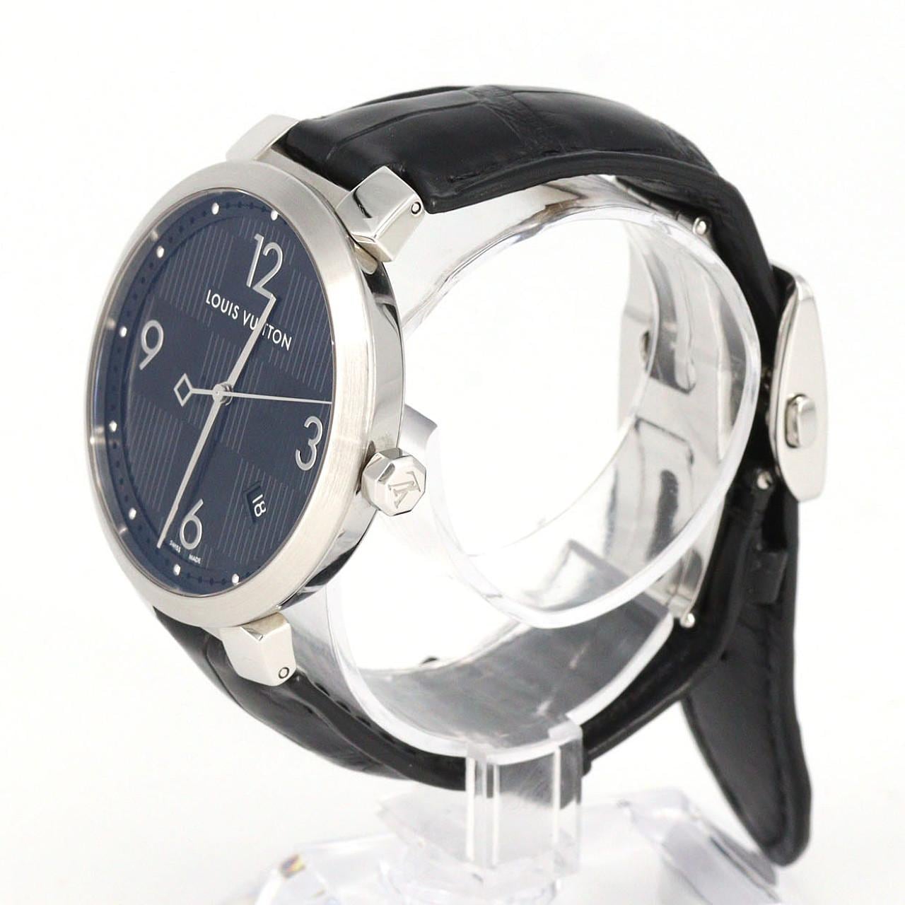 【ノーメンテナンス還元価格】ルイヴィトン タンブールダミエブラック Q1D00 SS クォーツ