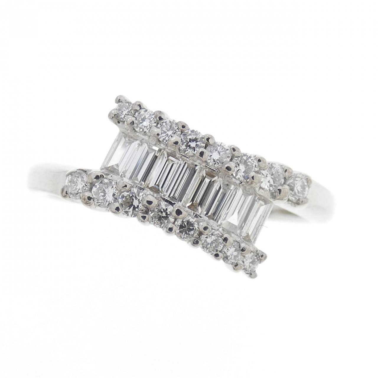 K18WG ダイヤモンド リング 0.38CT