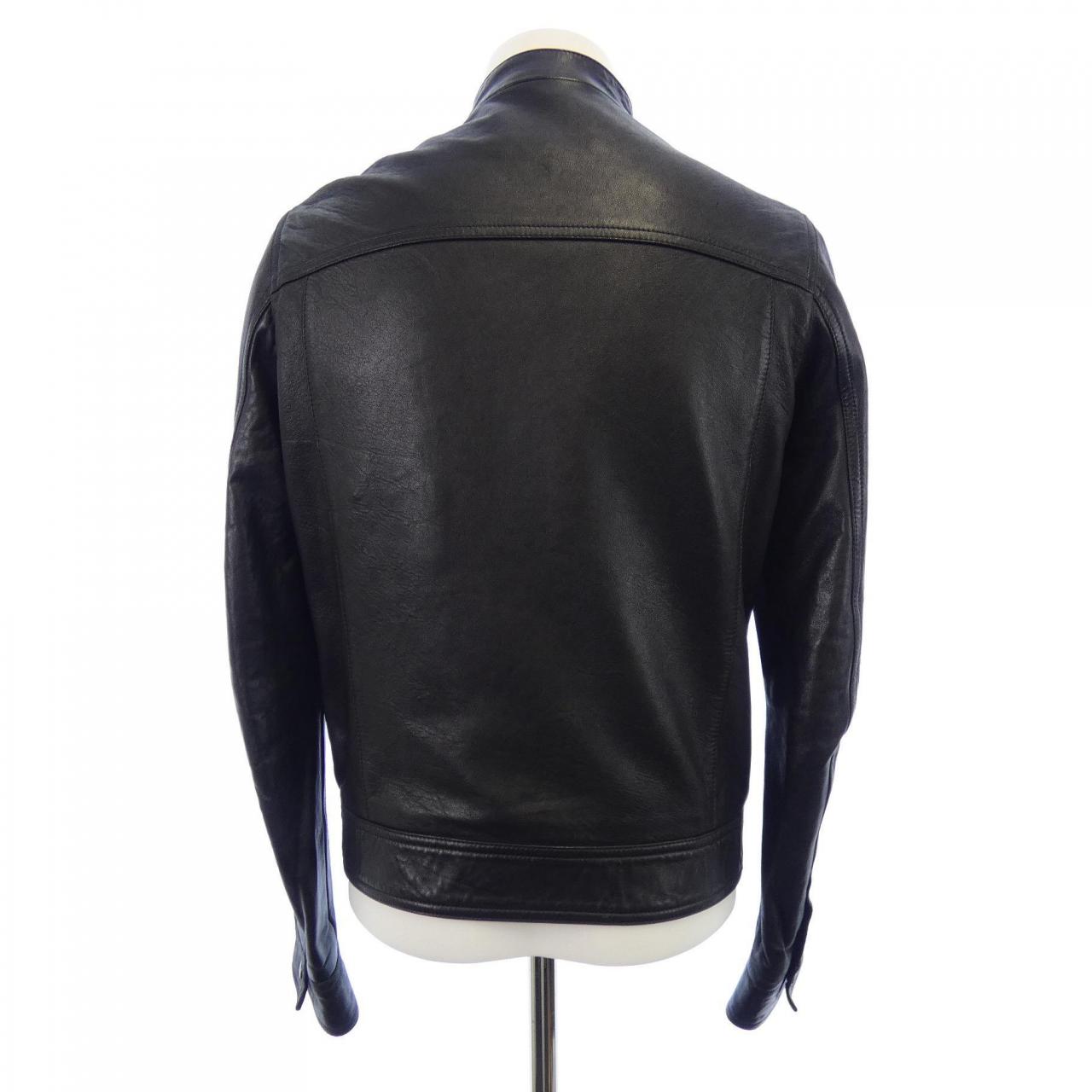 グッチ GUCCI 264857-XN571 レザーライダースジャケット