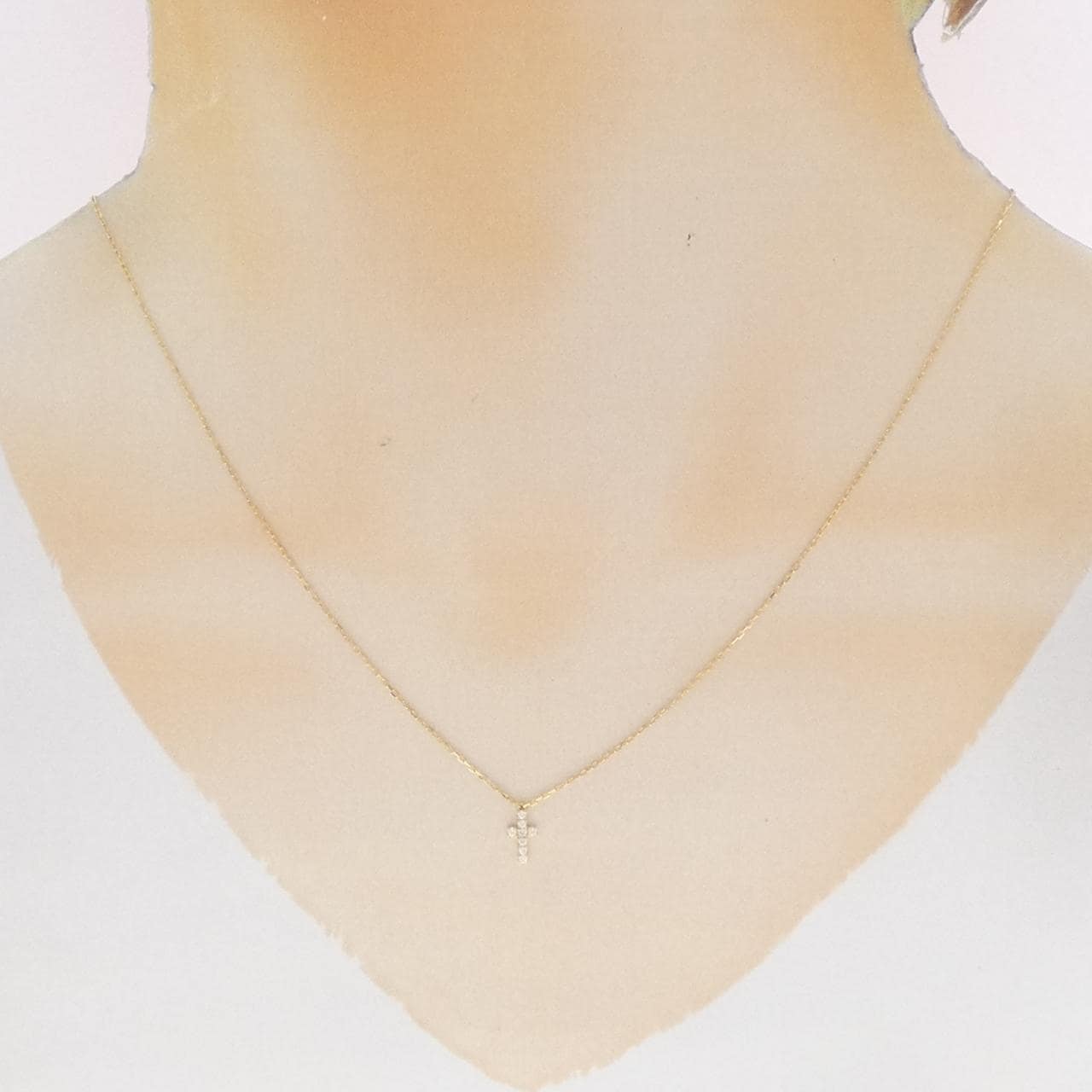 アーカー クロスパヴェ ネックレス 0.05CT