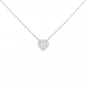 PT900/PT850 ハート ダイヤモンド ネックレス 0.14CT