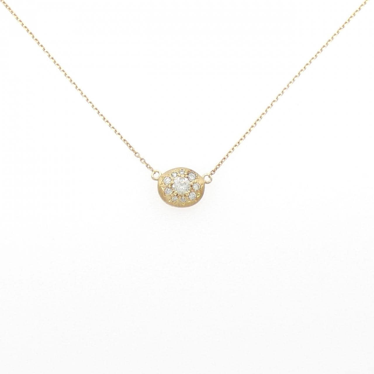 K18YG ダイヤモンド ネックレス 0.096CT