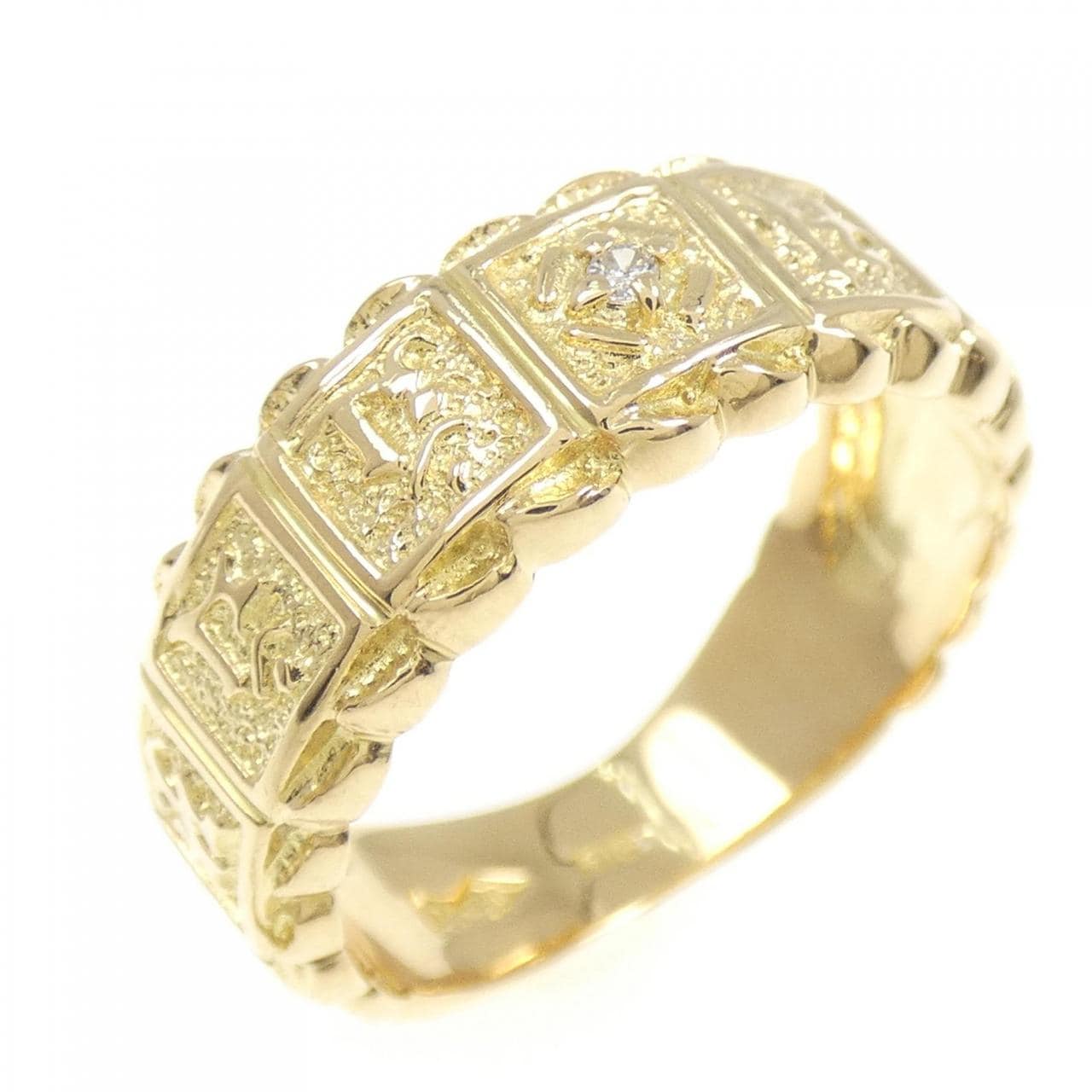 K18YG ダイヤモンド リング 0.01CT