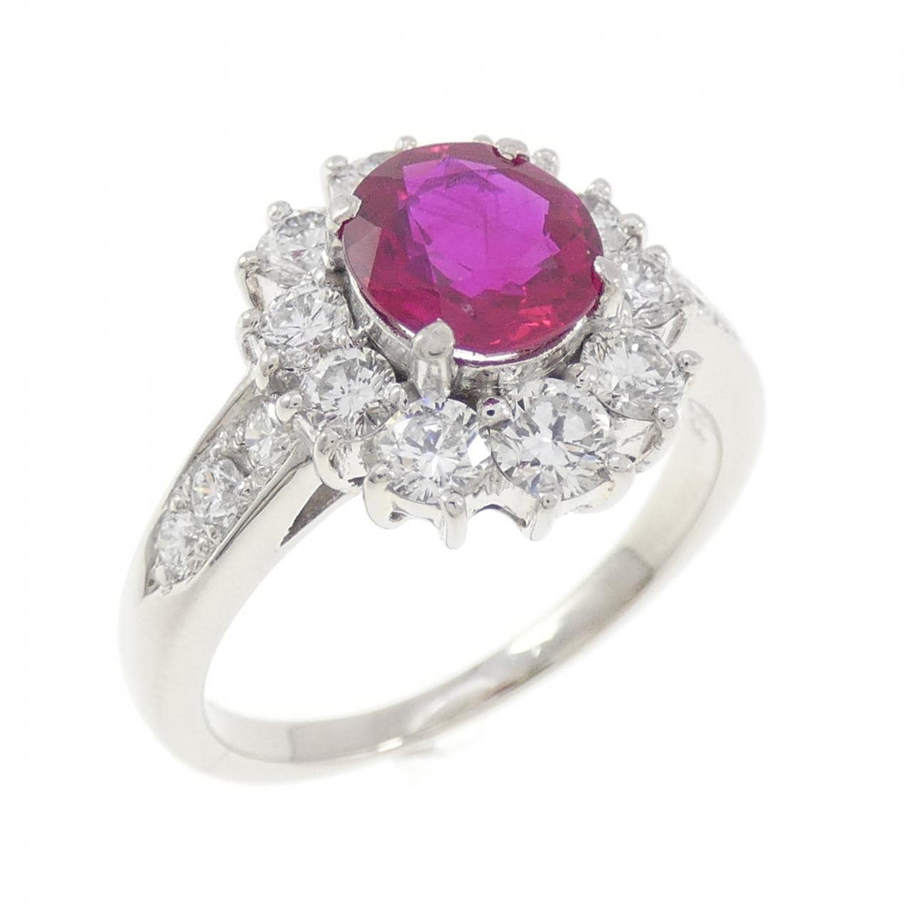 PT900 ルビー リング 1.23CT ビルマ産