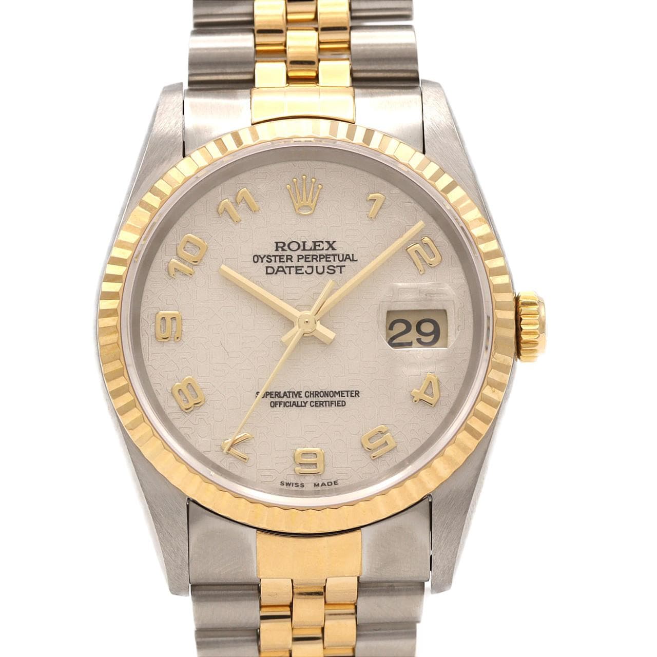 ロレックス デイトジャスト 16233 SSxYG 自動巻 T番