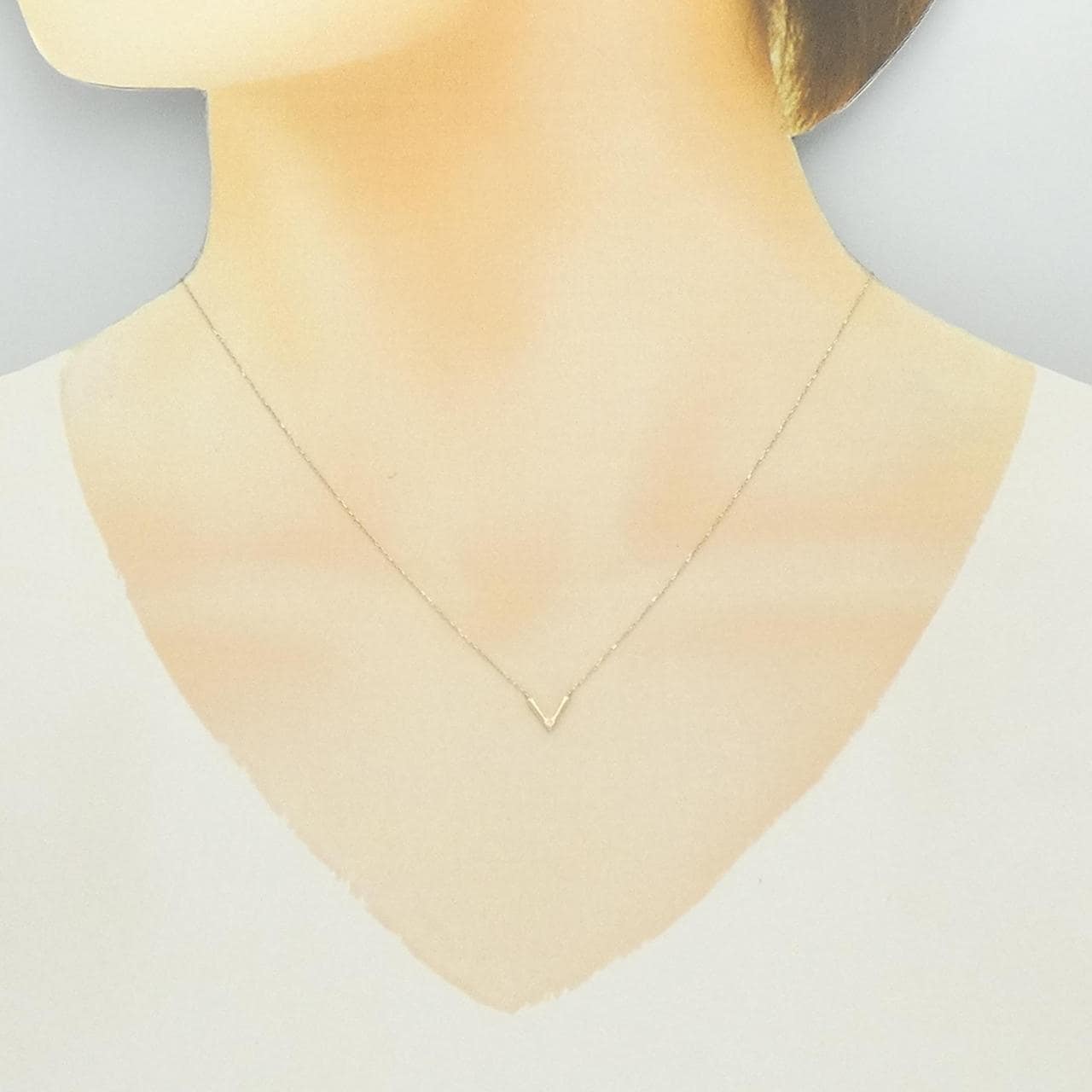 K10YG ダイヤモンド ネックレス 0.005CT