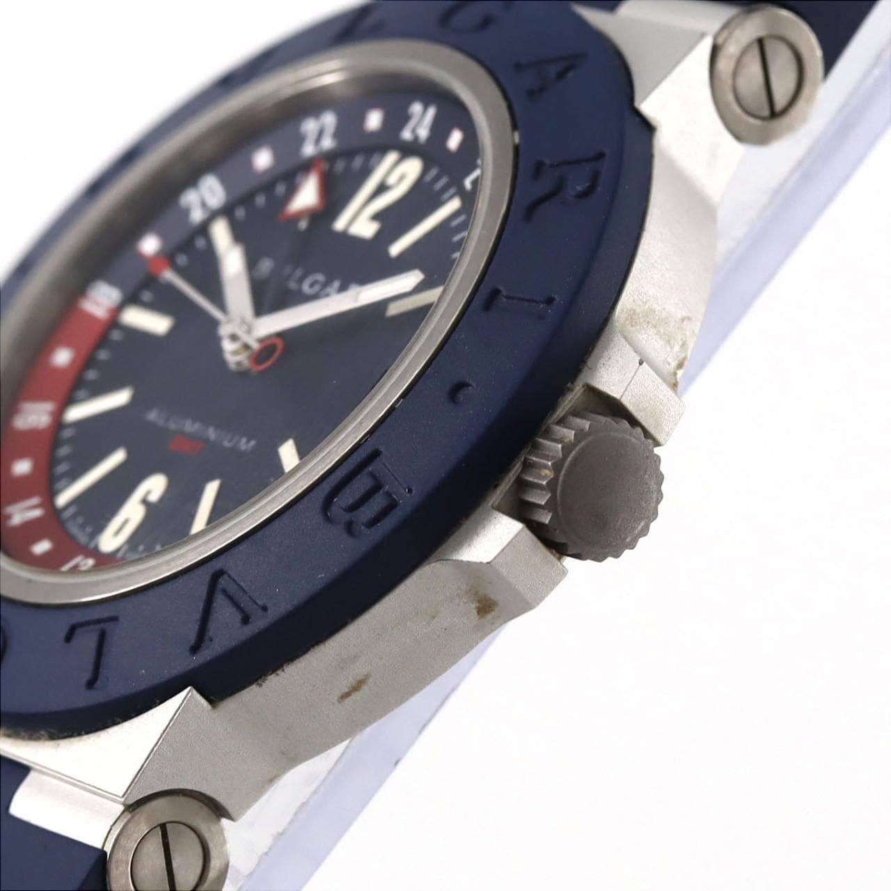 【ノーメンテナンス還元価格】ブルガリ ブルガリアルミニウムGMT BB40ATGMT/103554 アルミニウム 自動巻