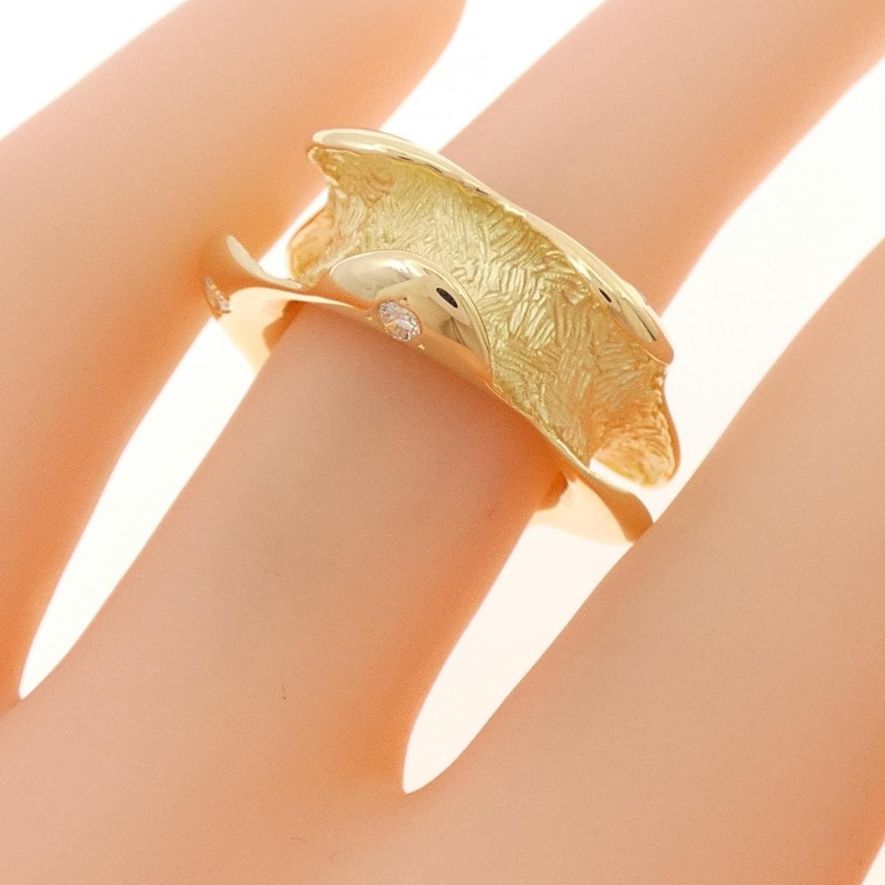 K18YG ダイヤモンド リング 0.20CT