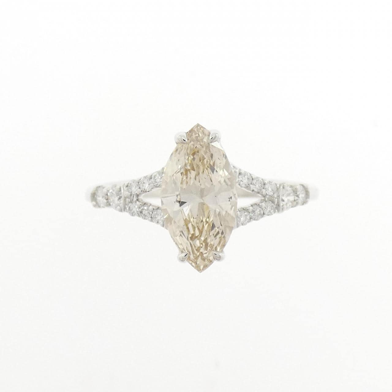 K18WG ダイヤモンド リング 1.035CT