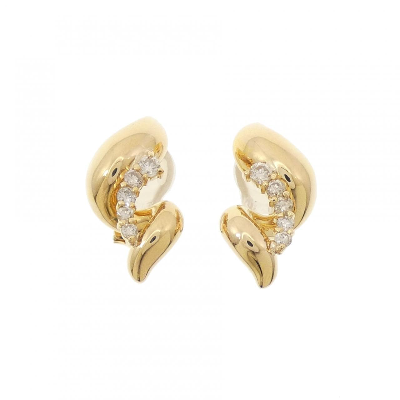 K18YG ダイヤモンド イヤリング 0.32CT