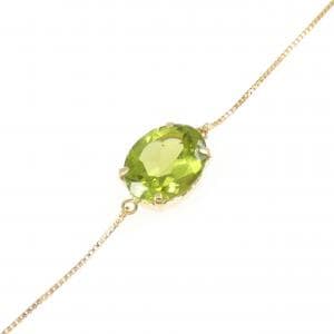 K18YG ペリドット ブレスレット 1.50CT