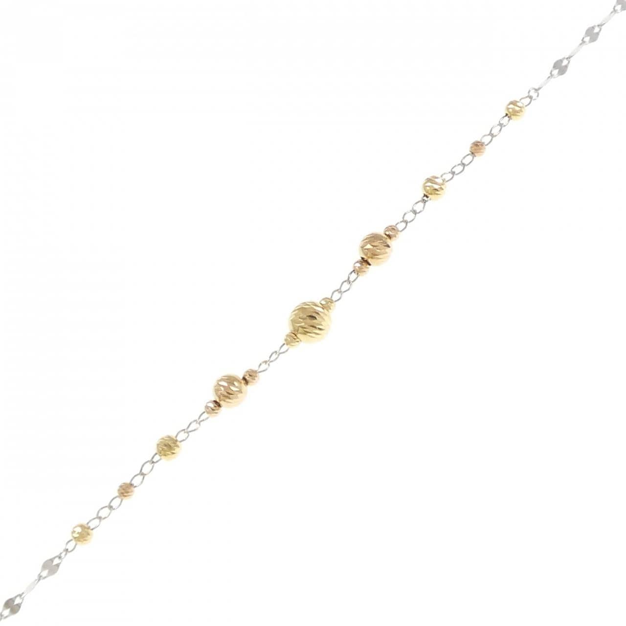K18 three color bracelet