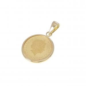 K18YG(枠) コイン ペンダント