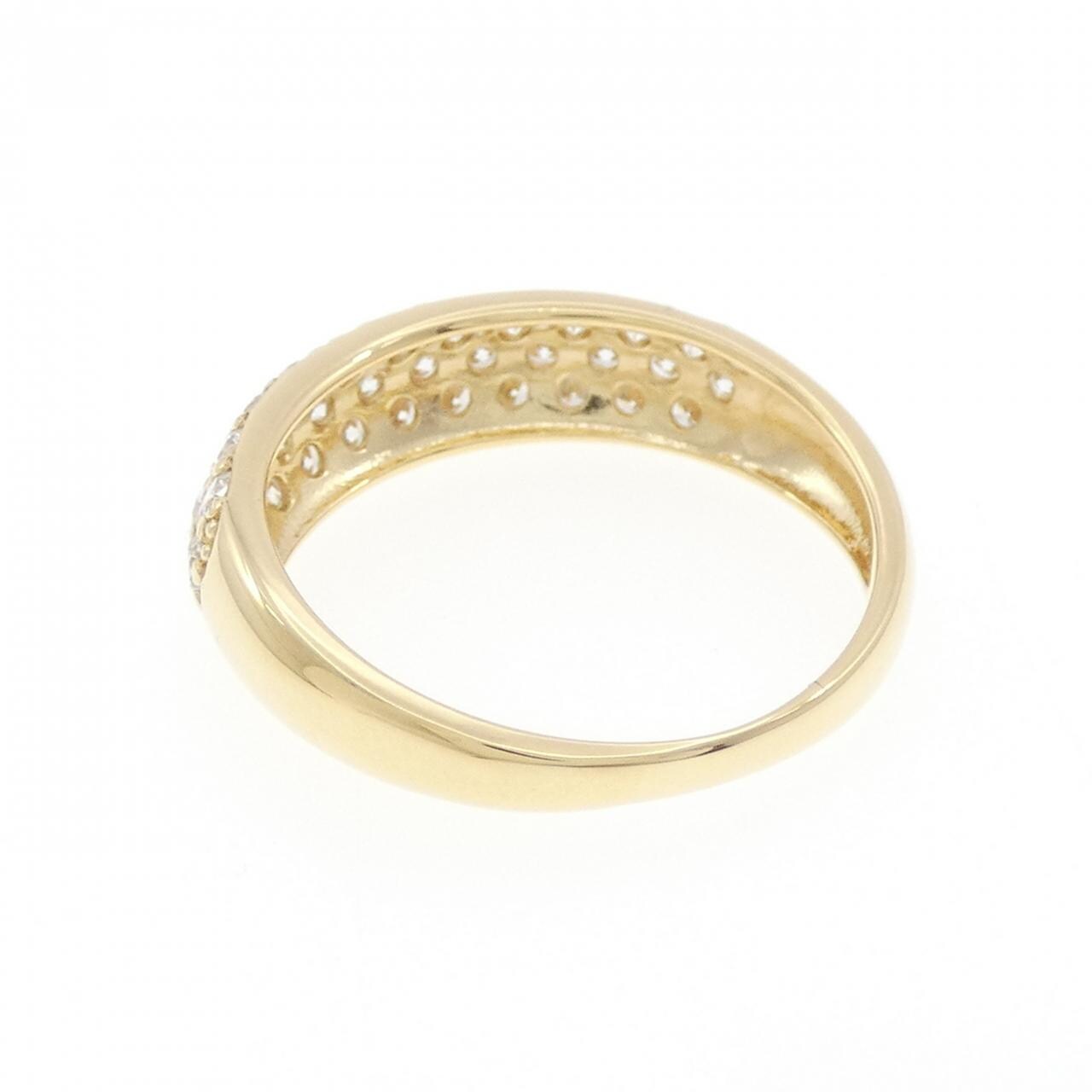 K18YG パヴェ ダイヤモンド リング 1.00CT