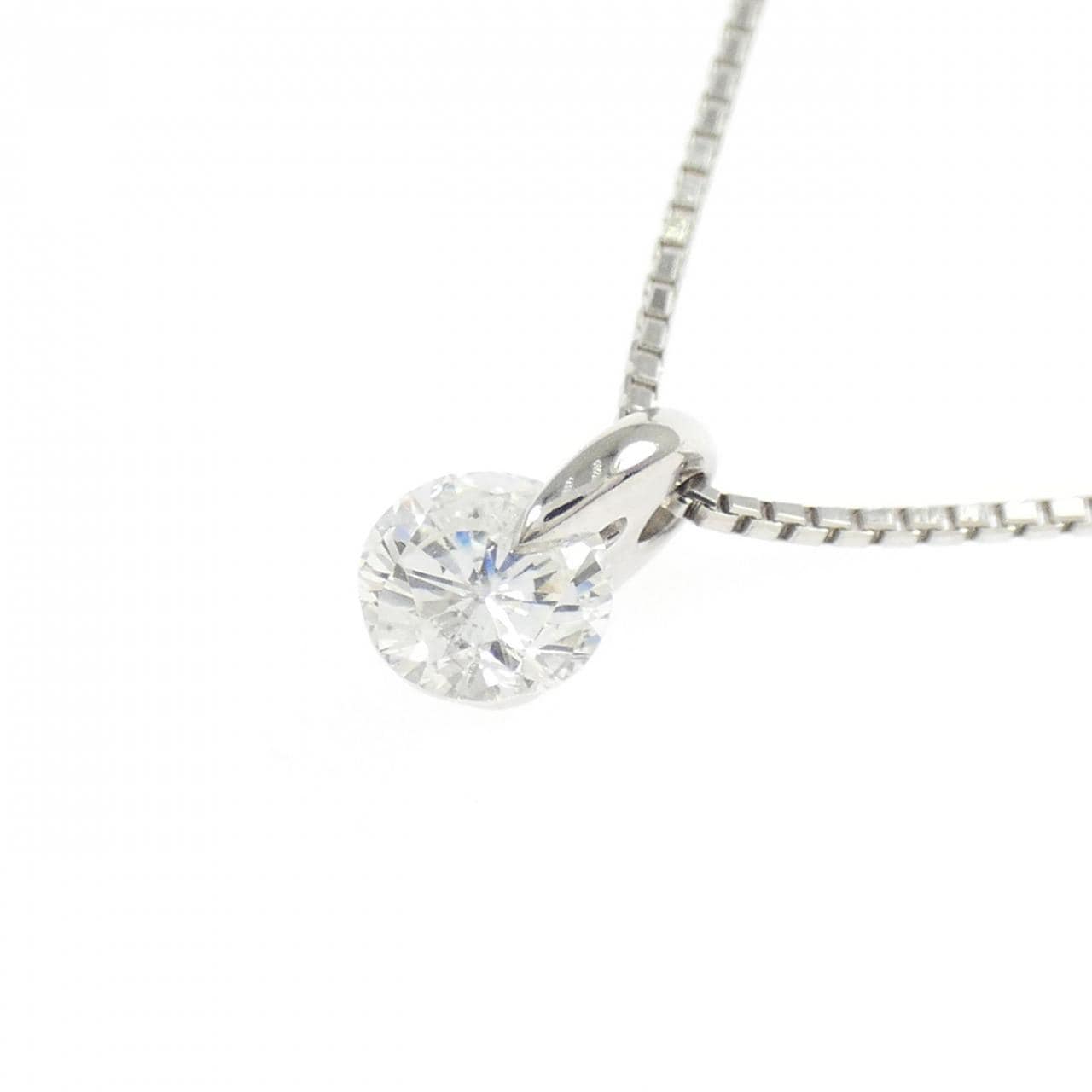 PT900 ソリティア ダイヤモンド ネックレス 0.509CT