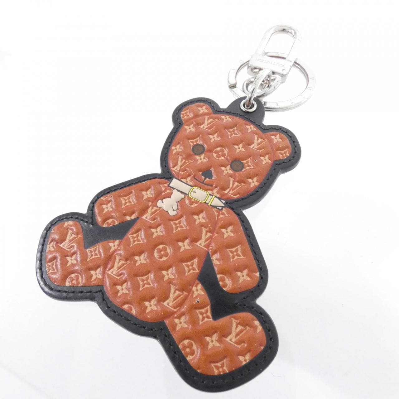 ルイヴィトン モノグラム ポルト クレ テディベア M00342 キーリング