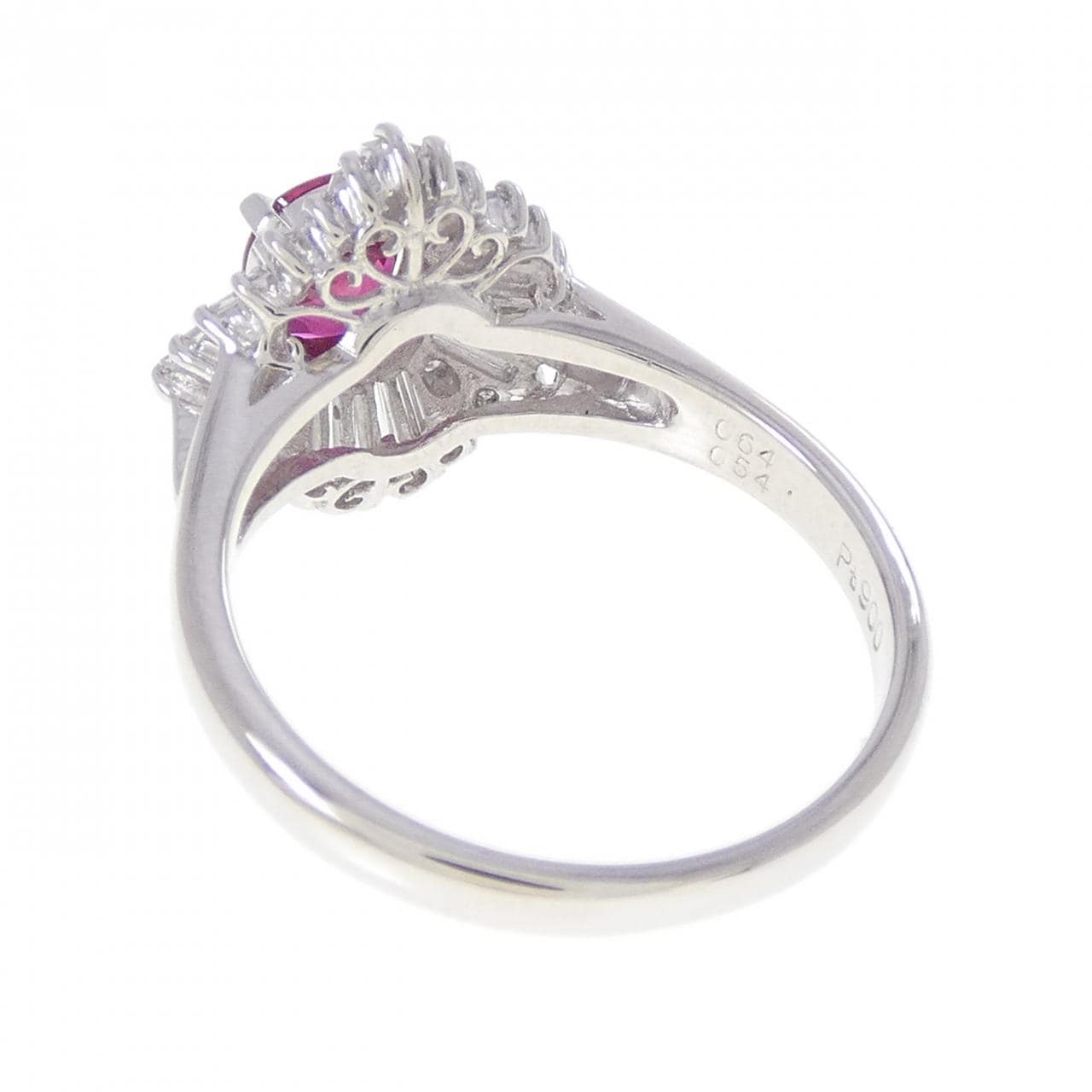 PT900 ルビー リング 0.64CT