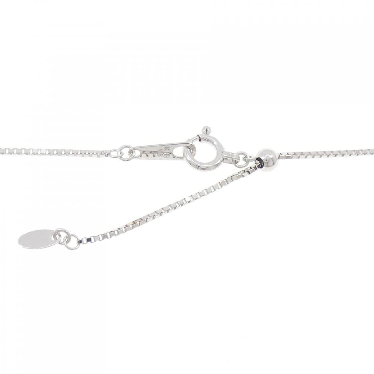 K18WG パヴェ ダイヤモンド ネックレス 0.50CT