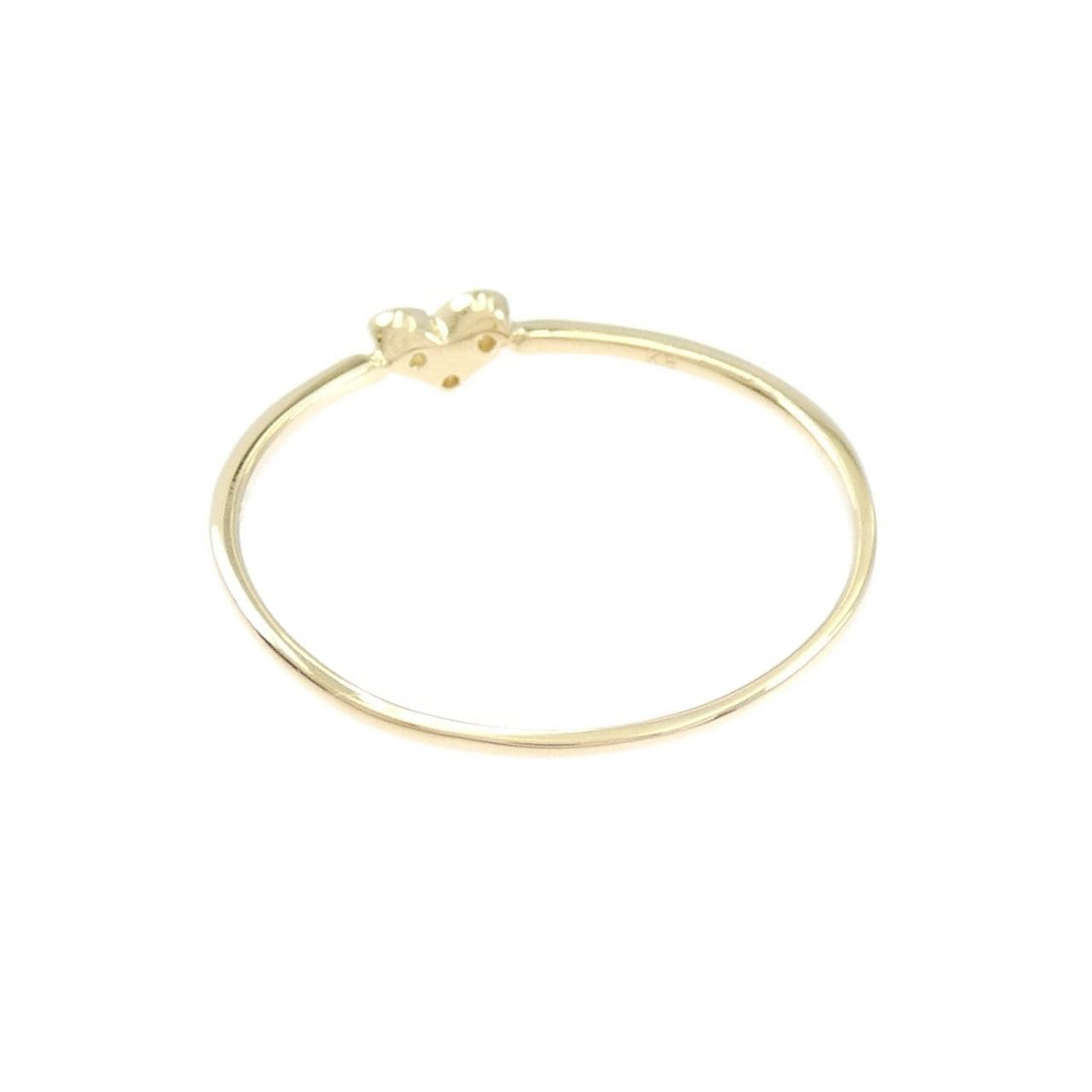 【リメイク】K18YG ハート ダイヤモンド リング 0.05CT